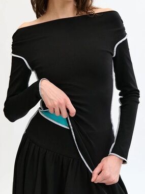 Eliza Faulkner Heidi Top in black